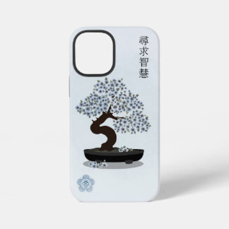 Coque iPhone 12 Mini conception graphique d'arbre floral asiatique bons