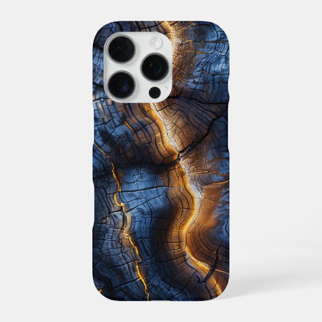 Coque iPhone Conception graphique du bois (Verso)