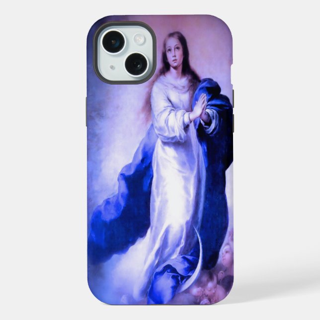 Coque iPhone Conception Imaculée Bleue (Verso)