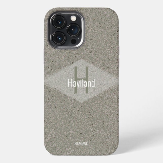 Coque iPhone Conception monographique HAMbWG (Verso)