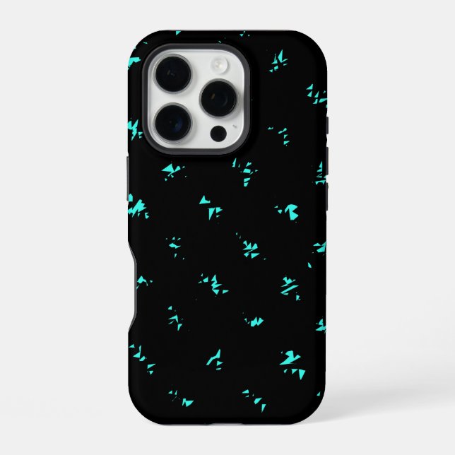 Coque iPhone Conception motif sur noir (Verso)