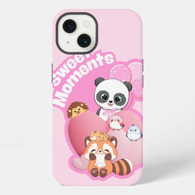 Coque iPhone Conception Panda Adorable & Amis (Verso)