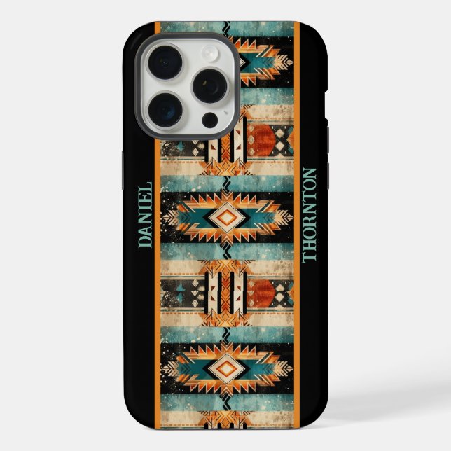 Coque iPhone Conception personnalisée de Native American Aztec (Verso)