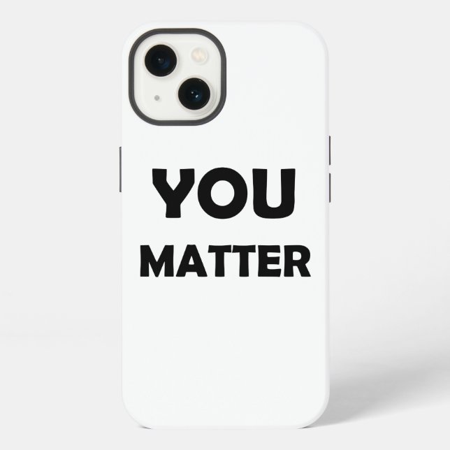 Coque iPhone Conception positive - Vous avez de l'importance Af (Verso)