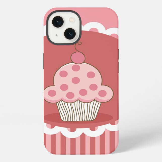 Coque iPhone Conception rose de petit gâteau (Verso)