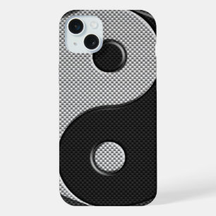 Coque iPhone 15 Plus Conception Yin Yang dans le style d'impression en