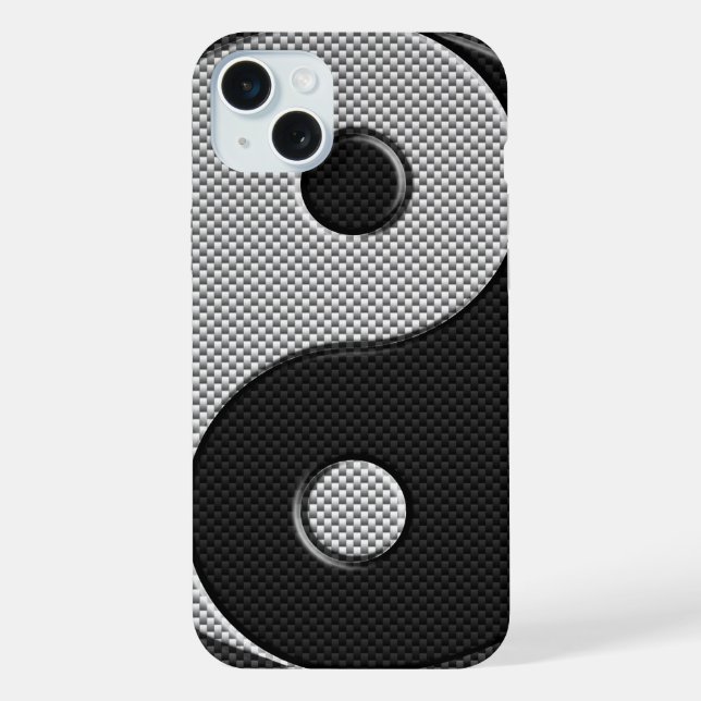 Coque iPhone Conception Yin Yang dans le style d'impression en  (Verso)