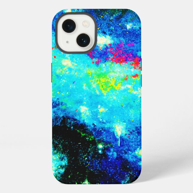 Coque iPhone Conceptions cosmiques de nébuleuse et d'espace. Ac (Verso)