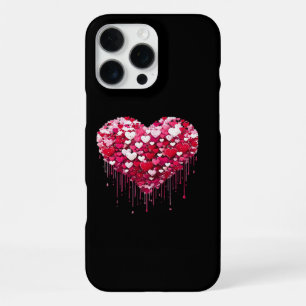 Coque iPhone 16 Pro Max Conceptions de cœur de la Saint-Valentin Peinture