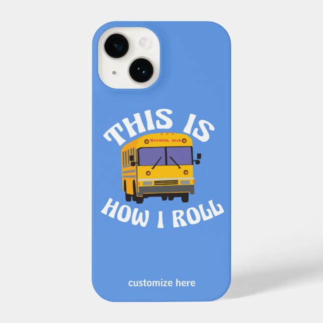 Coque iPhone Conducteur de bus scolaire amusant Voici comment j (Verso)