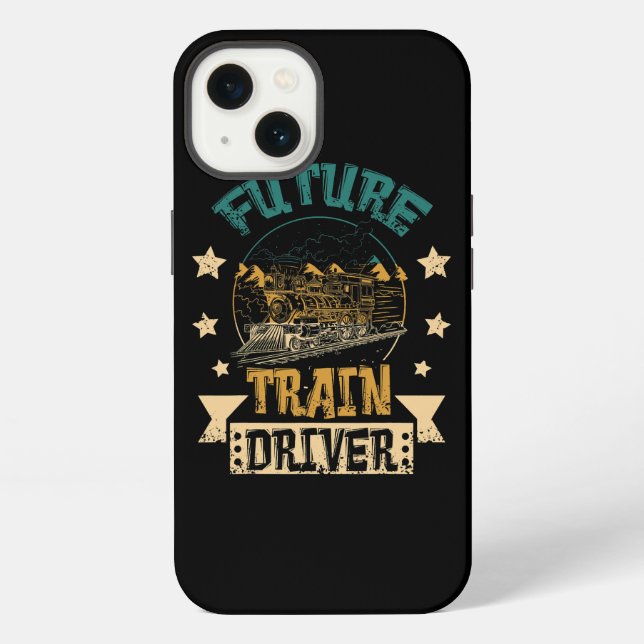 Coque iPhone Conducteur de train à vapeur Train futur (Verso)