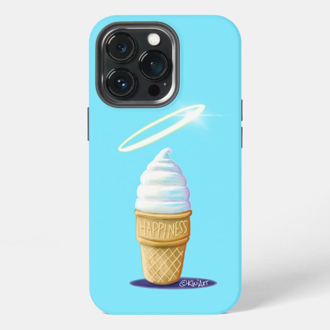 Coque iPhone Cône de glace KiniArt (Dos)