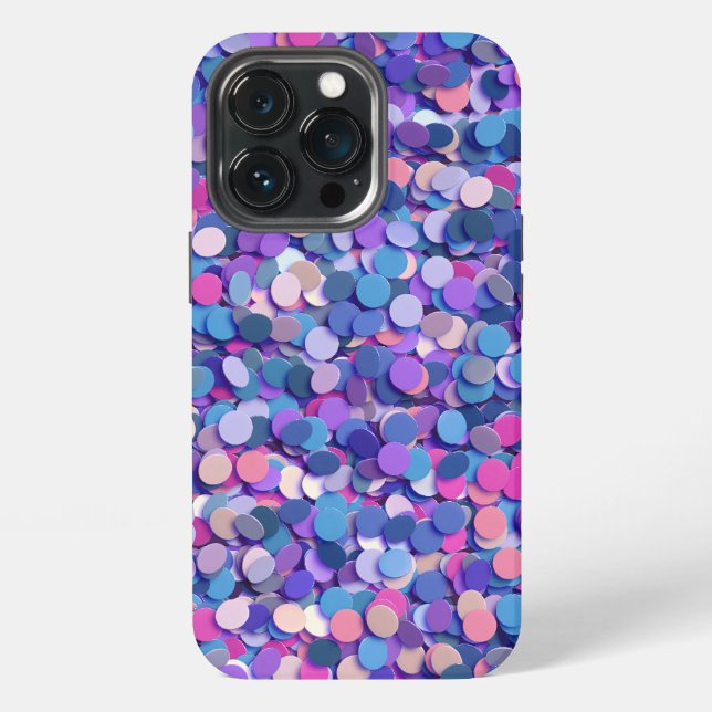 Coque iPhone Confettis multicolores (Dos)
