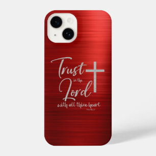 Coque Pour iPhone 14 Confiance dans le Seigneur KJV Bible Verse
