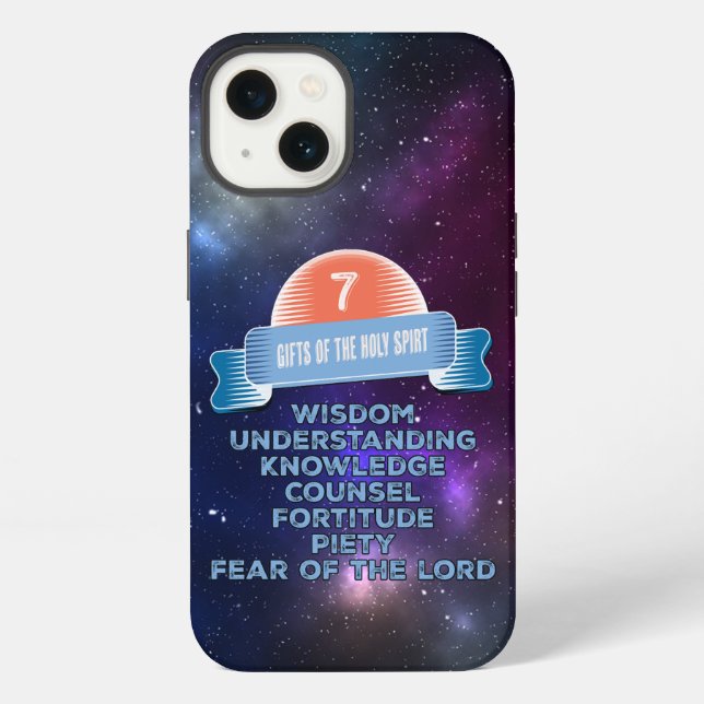 Coque iPhone Confirmation 7 Dons de l'Esprit Saint (Verso)