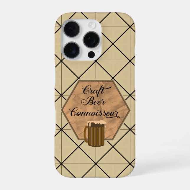 Coque iPhone Connaisseur de bière artisanale (Verso)