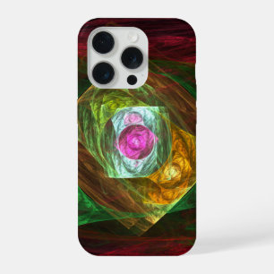 Coque iPhone 15 Pro Connexions dynamiques Art Abstrait