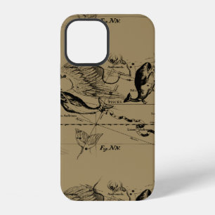 Coque iPhone 12 Constellation des Poissons Hevelius 1690 Décor