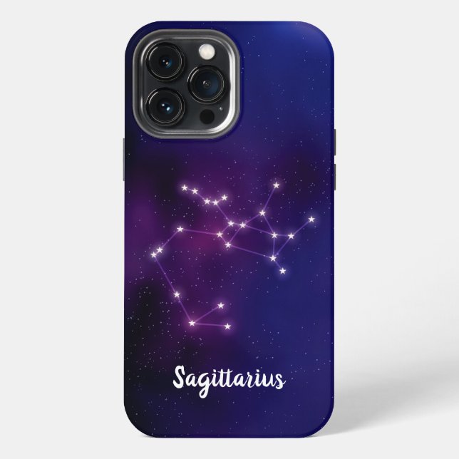 Coque iPhone Constellation d'étoiles du Sagittaire (Verso)