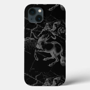 Etui iPhone 13 Constellation du Sagittaire Gravure Élégante de He