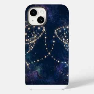 Coque Pour iPhone 14 Constellation du zodiaque Poissons Art nocturne ét