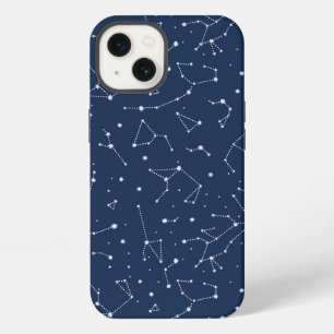 Etui iPhone 13 Constellations Ciel Étoilé Bleu Marine