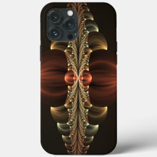 Etui iPhone 13 Pro Max Construction de fantaisie brillante art fractal ab