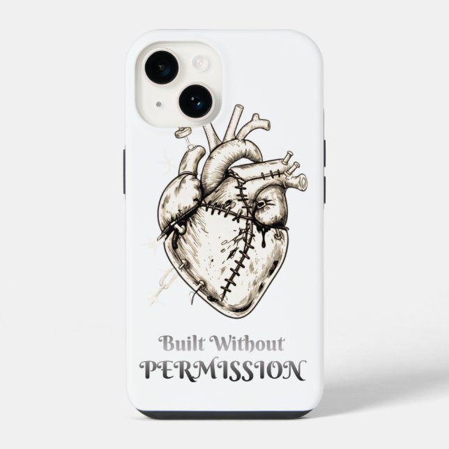 Coque iPhone Construit sans permission  (Verso)