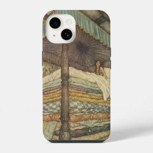 Coque Pour iPhone 14 Conte de fées vintage, Princesse et petit pois, Ed
