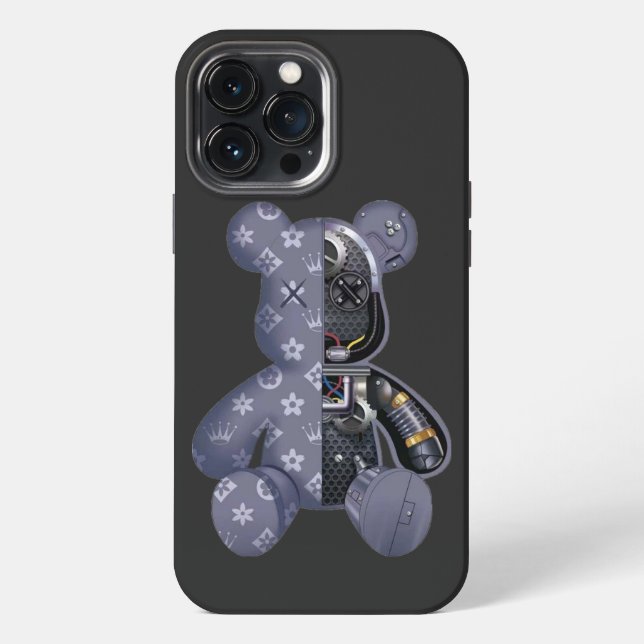 Coque iPhone Contemporary Robot Bear (Verso)