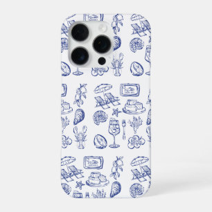 Coque iPhone 16 Pro Contour de la vie méditerranéenne