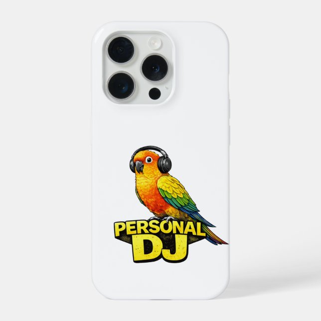 Coque iPhone Conure DJ personnel (Verso)