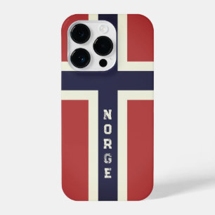 Coque Pour iPhone 14 Plus Cool drapeau norvégien personnalisé iPhone 14 pro