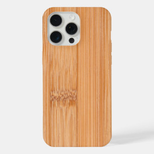 Coque iPhone Cool élégant imprimé en bambou marron clair