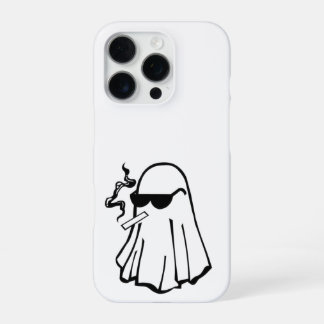 Coque iPhone 16 Pro Cool Ghost with Cigarette – Halloween Phone Case