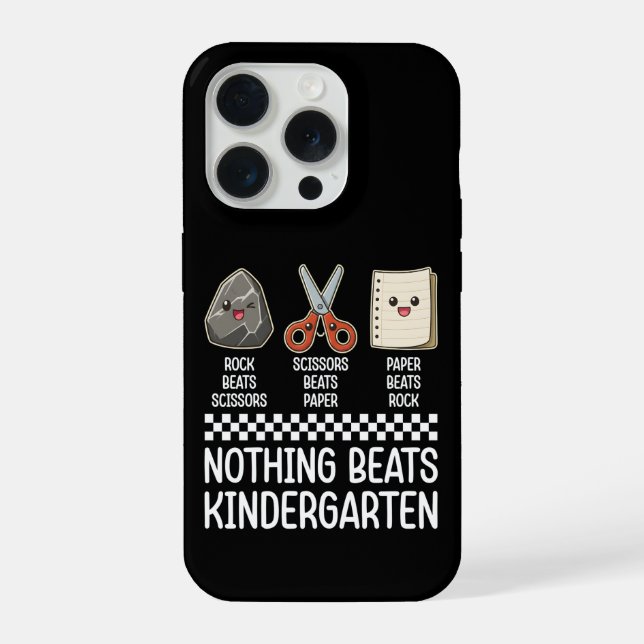 Coque iPhone Cool Nothing Beats Kindergarten Elementary School  (Verso)