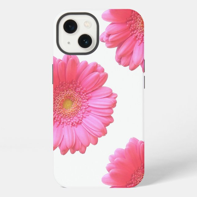 Coque iPhone Coque-coque iphone de marguerite rose (Verso)