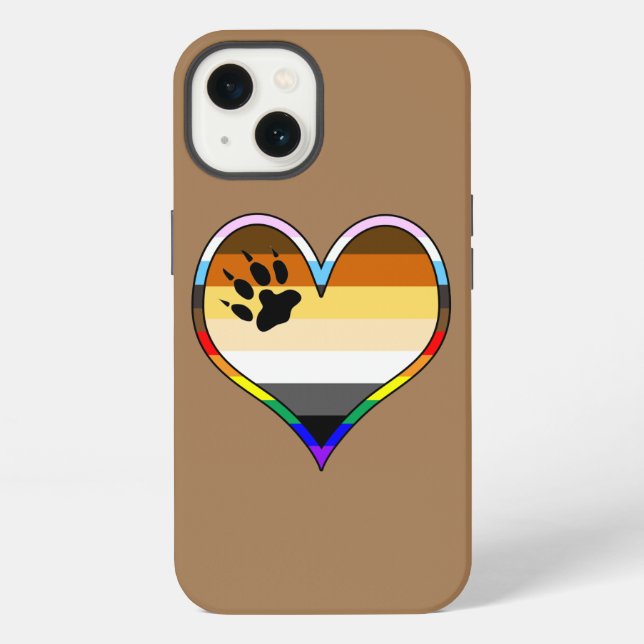 Coque iPhone Coque-coque iphone du coeur de la Pride de l'ours (Verso)