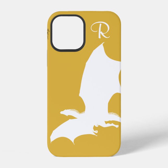 Coque iPhone Coque-coque iphone -Mate de dragon blanc chic (Verso)