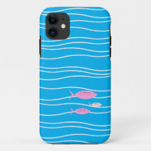Coque iphone Coque de poisson rétro-Mate