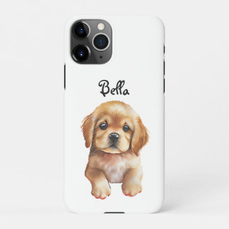 Coque iPhone 11Pro Coque d'esquisse personnalisée pour animaux de com