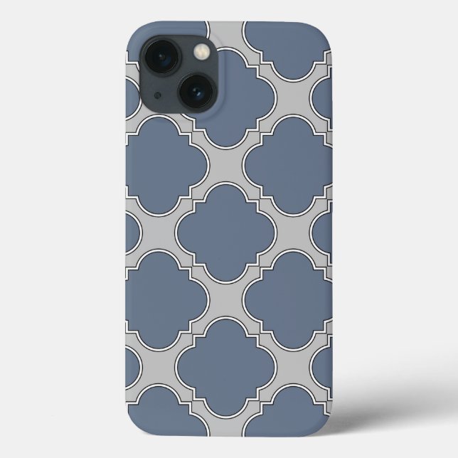 Coque iphone Coque-mat gris bleu (Verso)