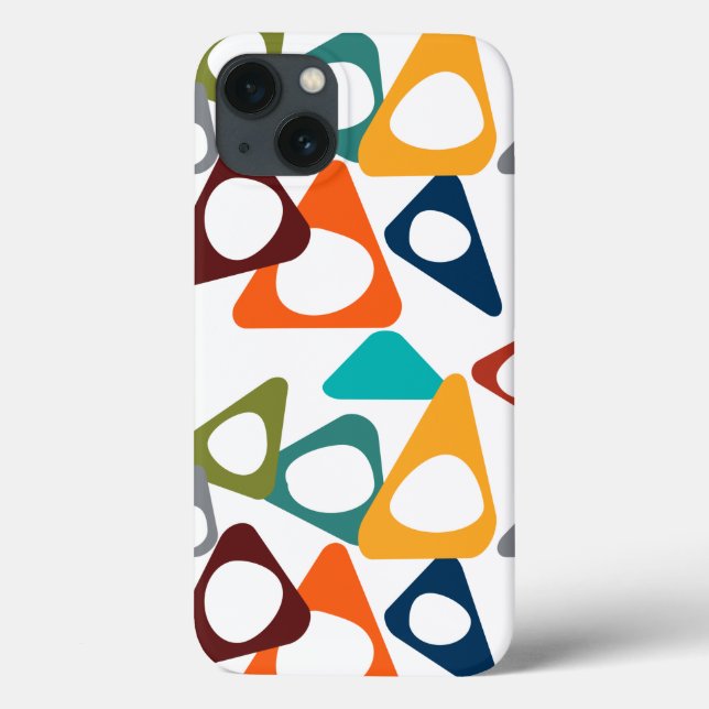 Coque iphone Coque-Mate arrondi Triangles (Verso)