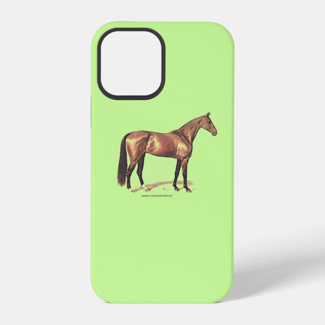 Coque iPhone Coque-Mate de cheval Thoroughbred (Verso)