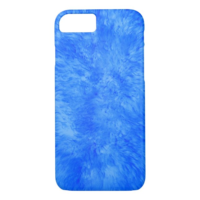 Coque iphone Coque-Mate de fourrure bleue (Dos)