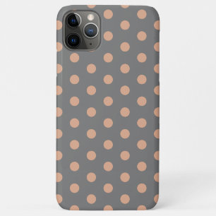 Coque iphone Coque-Mate gris-Beige Polka
