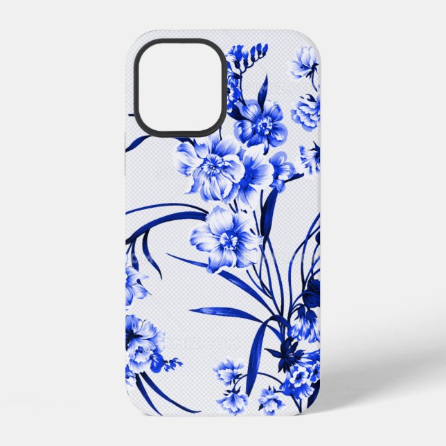 Coque iPhone Coques d'iPhone à image Bleu et Blanc (Verso)