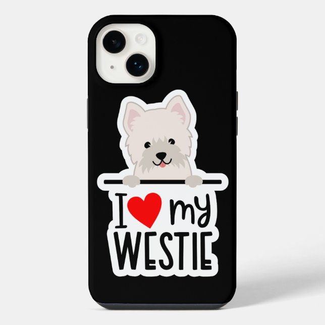 Coque iPhone Coquet Case iPhone Case-Mate Amour Westie (Verso)