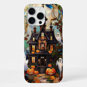 Coque iPhone 16 Pro Max Coquet étui de téléphone de maison hantée Hallowee