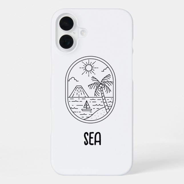 Coque iPhone coquet étui de téléphone de plage  (Verso)